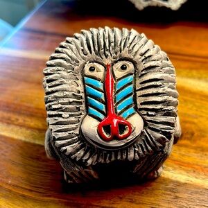 Rare Artisonia Renconada ceramic baboon 1971